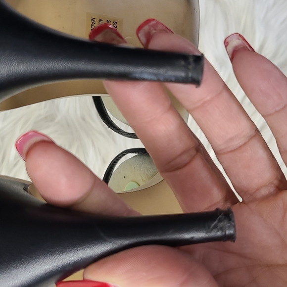 High Heel Sandals Size 9 Nude Black Strappy Classic Everyday Neutral Summer Cute - Picture 5 of 8